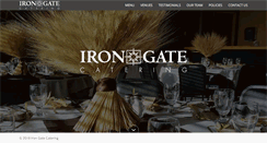 Desktop Screenshot of irongatecatering.com